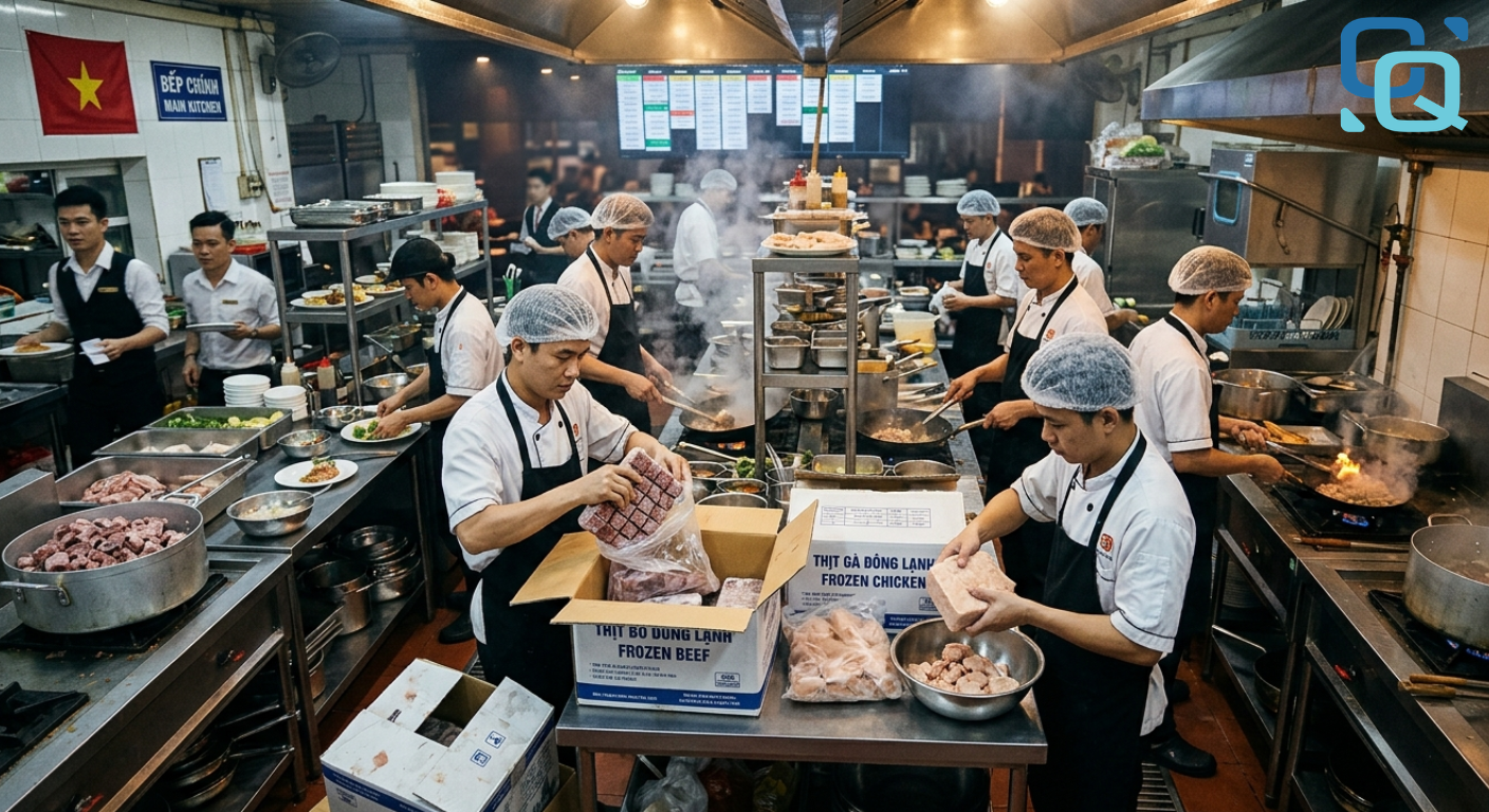 nhu cầu thịt đông lạnh tăng mạnh trong ngành F&B