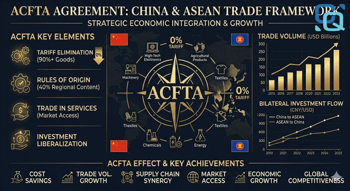 ACFTA: hiệp định thương mại giúp tối ưu chi phí nhập khẩu và các mặt hàng miễn thuế nhập khẩu từ Trung Quốc