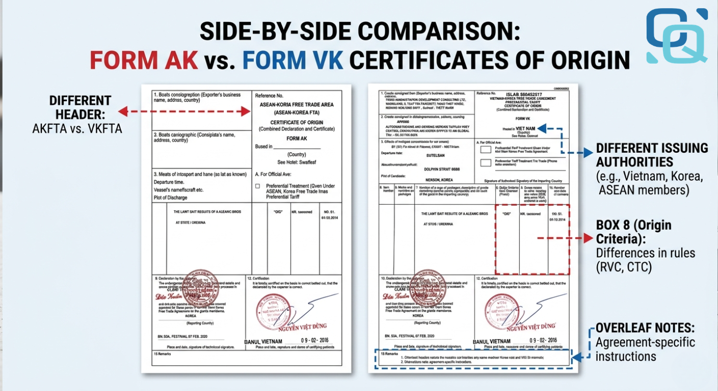 So sánh C/O Form AK và VK: chọn đúng để tối ưu thuế