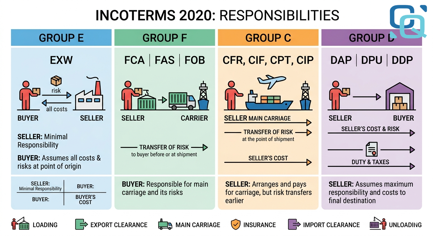 4 nhóm Incoterms: cách phân loại giúp hiểu nhanh toàn bộ hệ thống