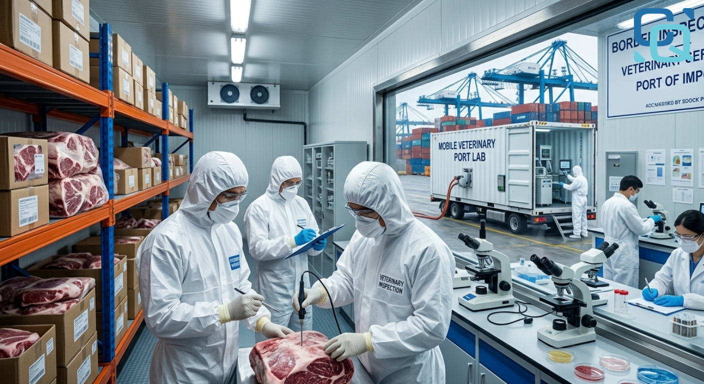 Kiểm dịch động vật đối với thịt đông lạnh